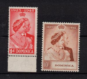 Dominica 1948 Silver Jubilee mint MH set SG112-113 WS37179