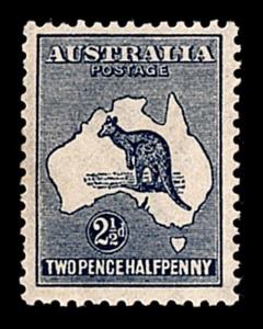 VINTAGE: AUSTRALIA 1915 OG BH SCOTT # 49 $30 LOT #VSWAUS1915-H4