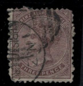 New Zealand 1874 3d QV First Side Face - Used