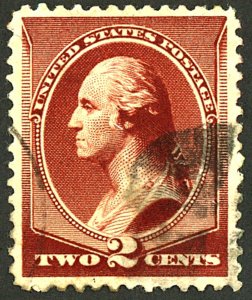 U.S. #210 USED THIN TEAR