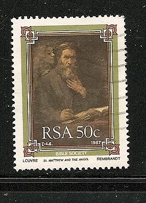 South Africa 1987 50c Rembrant used sc 704