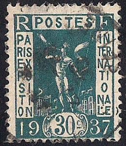 France #316 30C Herald Stamp used F-VF