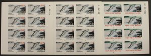 CANADA REVENUE BCF4p MINT SET OF 3 PANES OF 8 BRITISH COLUMBIA FISHING STAMPS