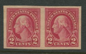 USA - Scott 577 - Washington - 1922 - MNH - Joined Pair of 2c Stamps