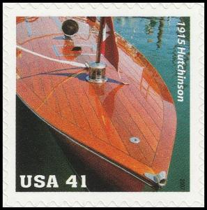 US 4160 Speedboats 1916 Hutchinson 41c single (1 stamp) MNH 2007