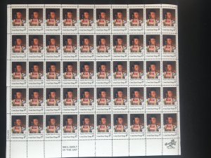 1968 sheet of stamps honoring American Indian, Sc# 1364