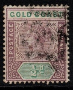 GOLD COAST SG26 1898 ½d DULL MAUVE & GREEN FINE USED