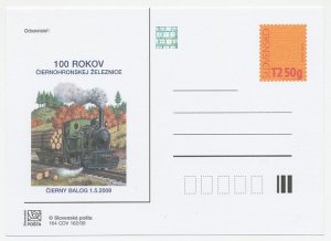 Postal stationery Slovakia 2009 Steam train