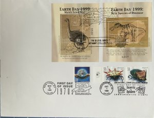 HNLP Hideaki Nakano 3189 Earth Day 1999 on Micronesia Sheets