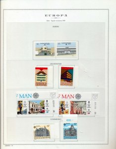 Europa 1990 Portugal Denmark Guernsey France MNH on 8 Pages(Appx 80)(ZA 548)