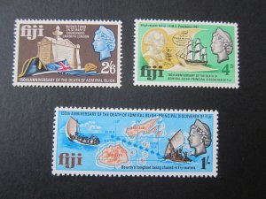 Fiji 1967 233-235 set MH