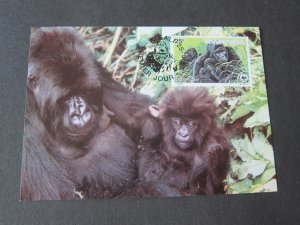 Rwanda 1985 Sc 1208-1211 Post Card