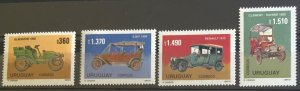 URUGUAY 1991 ‘OLD CARS’ SET SG2053/2056 UNMOUNTED MINT