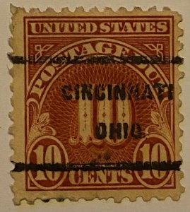 United States 1917-1931 Precancel Postage Due 121 Mint Stamps Lot