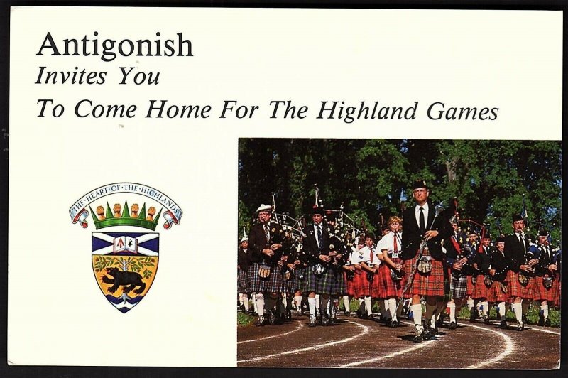 QSL QSO RADIO CARD Photo of Highland Games, Antigonish, Nova Scotia (Q2726)