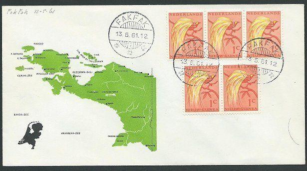 NETHERLANDS NEW GUINEA 1961 cover FAKFAK cds...............................46292