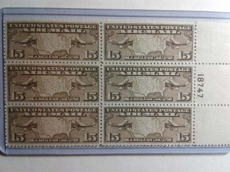 SCOTT # C 8 AIR MAIL PLATE BLOCK OF 6 MINT NEVER HINGED GREAT CENTERING !!