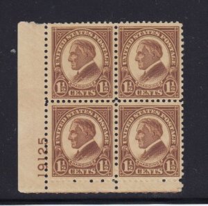 633 VF plate block original gum mint never hinged with nice color ! see pic ! 