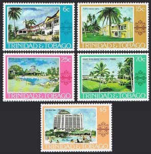 Trinidad & Tobago 279-283, 283a, MNH. Mi 362-366, Bl.22. Tourism 1978: Hotels.