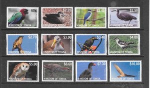 BIRDS - TONGA #1158-69 MNH