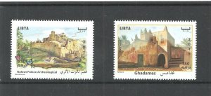 2015- Libya - Archeological Sites and Monuments- Complete set 2V.MN**