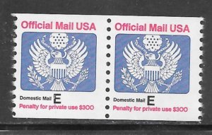 #O140 MNH Official Pair