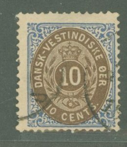 Danish West Indies (& U.S. Virgin Islands) #10 Used Single