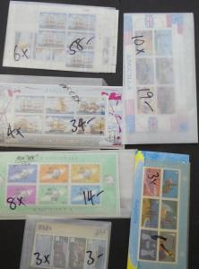 EDW1949SELL : ANGUILLA Nice grouping of all VF Cplt MNH sets & S/S. Sc Cat $379