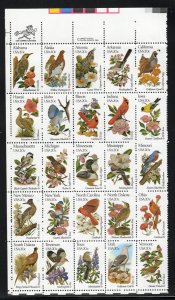 ALLY'S STAMPS US Scott #1953-2002 20c Birds & Flowers Singles [50] MNH [W-49/50]