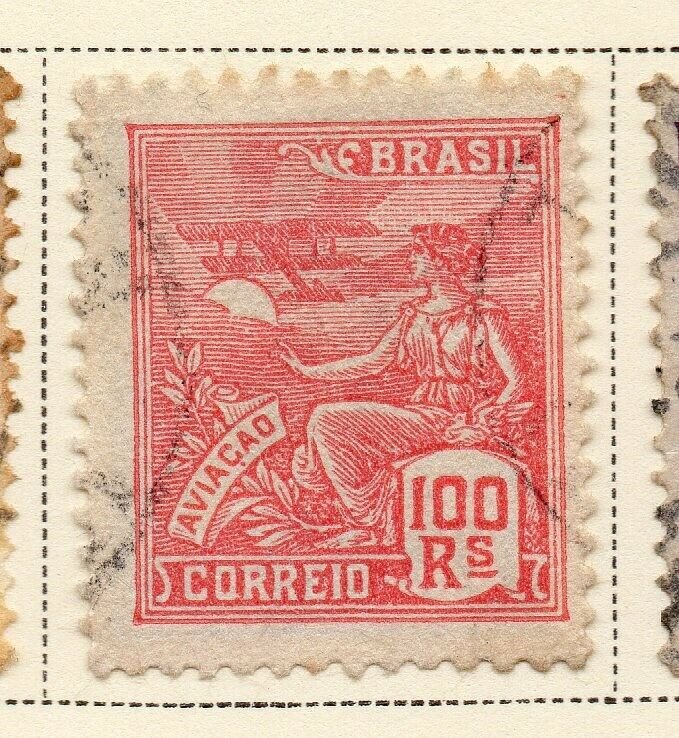 Brazil 1920-21 Early Issue Fine Used 100r. NW-12017