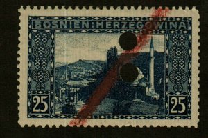 Bosnia Herzegovina #37 used punch cancel