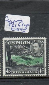 CYPRUS KGVI 45P  SG 161     VFU     P0314C H