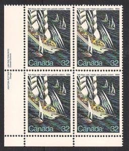 CANADA SC# 1012 VF MNH 1984 INSCRIP BK/4 LL