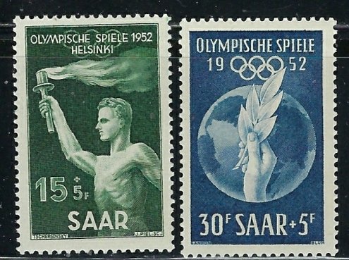 Saar B89-90 MNH 1952 Olympics (fe5962)