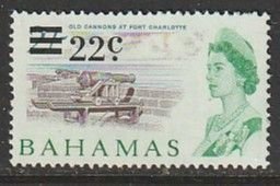 1966 Bahamas - Sc 240 - MH VF - 1 single - Old Cannons