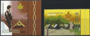 Macedonia 434-5 Scouting Europa Cept 2007 MNH