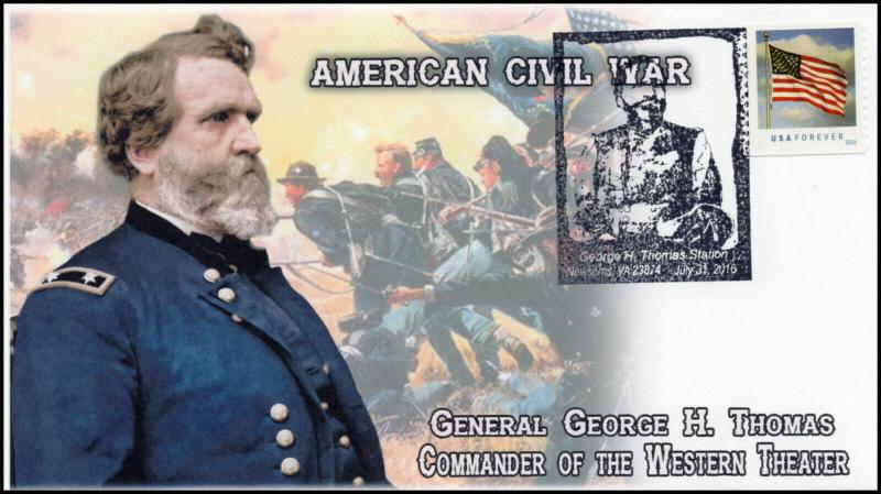 2016, George H Thomas, Civil War, General, Pictorial, Newsoms VA, 16-335