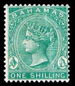 BAHAMAS OGLH #23 EARLY DEFINITIVE ISSUE OF 1882 - VF - CV$45.00 (ESP#2922)