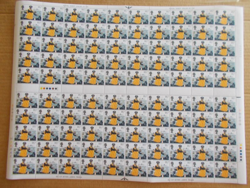 1979 Police Anniv set of 4 in Complete Sheets of 100 + Varieties M/N/H Cat £160+