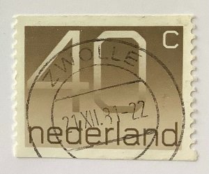 Netherlands 1976 Scott 549 used - 40c,  Numeral