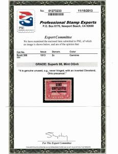 Scott #398 Superb-used.