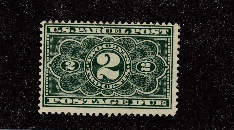 USA # JQ2 Fvf-Mh 2cts 1913 Parcel Post /Postage DUE Stamp /Dark Green ...
