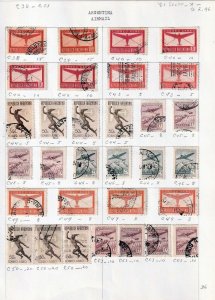 ARGENTINA 1940s/50s Airmail M&U on Pages(Apx 180 Items) BR 513