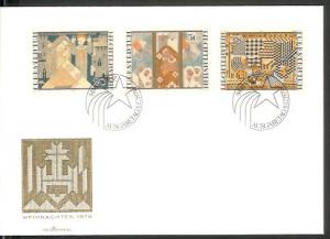 Liechtenstein - 1979 Christmas. Embroideries by Ferdinand Nigg (FDC)