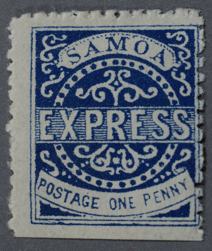 Samoa #1 OG PH HRM Perf 11 3/4 Gum Fair Outside Hinge Remnant