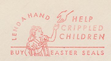 Meter cut USA 1951 Crippled childeren - Easter seals