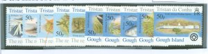Tristan da Cunha #765A-E/766A-E Mint (NH)  (Fauna) (Flora)