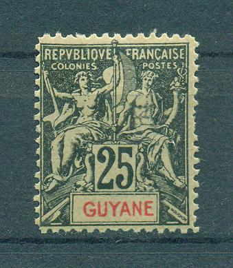 French Guiana sc# 42 mlh cat value $20.00