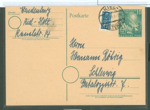 Germany  Special postal card for opening session of the Bundestar