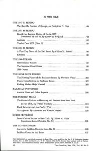 The Chronicle of the U.S. Classic Issues, Chronicle No. 82